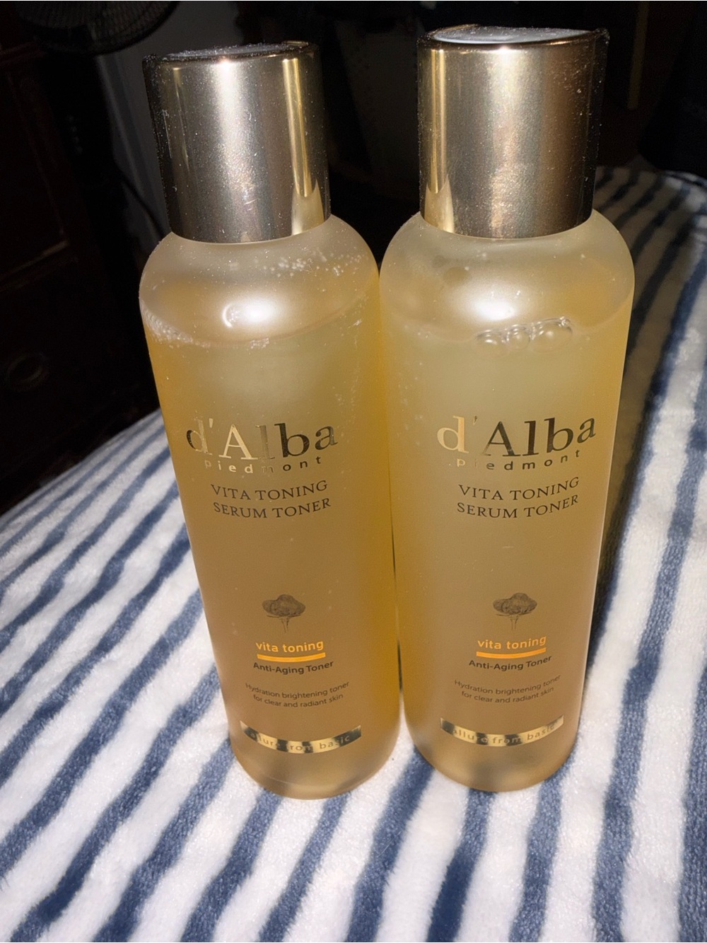 Alba Vita Toning Serum Toner - Gold & Yellow